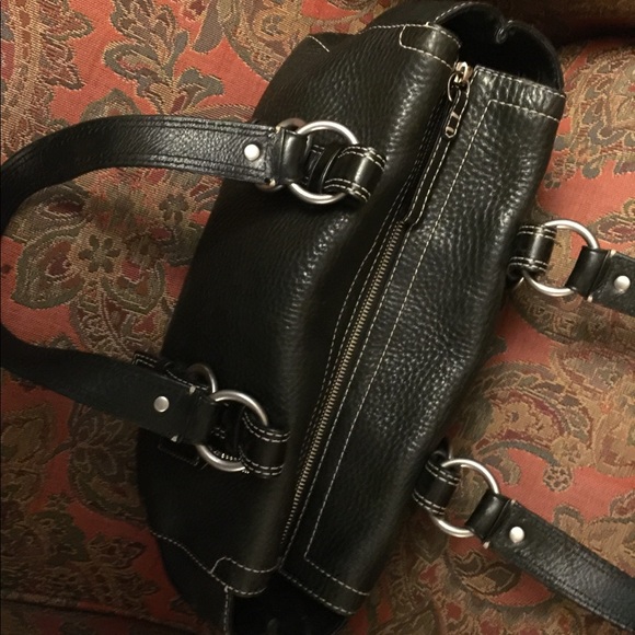 *Coach large Chelsea black leather shoulder bag - Picture 2 of 8